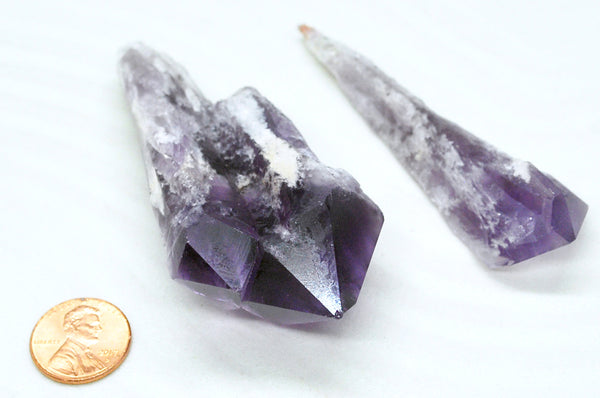 Amethyst-Dragon's Tooth Points