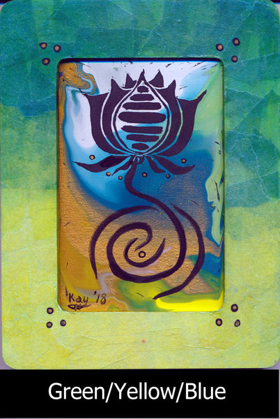 Lotus Mixed Media Painting