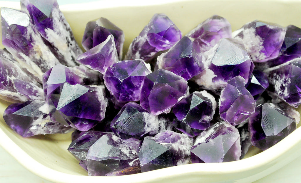 Amethyst-Dragon's Tooth Points