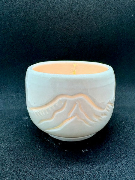 Porcelain Tealight Luminary-Mt. Rainier