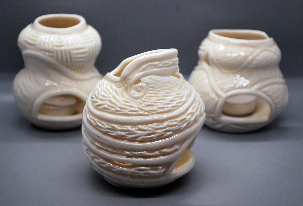 Carved Porcelain Pots
